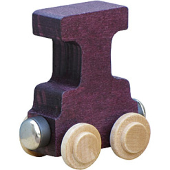 Wooden I Train Letter by Maple Landmark