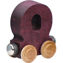 Wooden O Train Letter by Maple Landmark