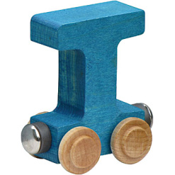 Wooden T Train Letter by Maple Landmark