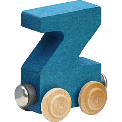 Wooden Z Train Letter by Maple Landmark