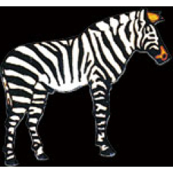 Zebra Pin by WM Spear Designs