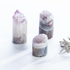 Amethyst Crystal Cupcakes by GeoCentral