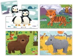 Animals of the World 4 in a Box Puzzle by Mudpuppy 1