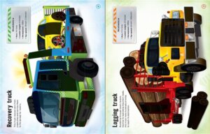 Build Your Own Trucks Sticker Book by Usborne 1
