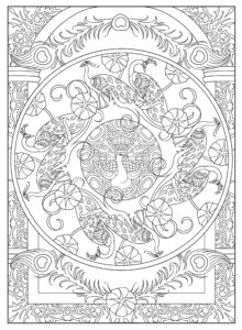 Creative Haven Peacock Designs Coloring Book by Dover Publications 3