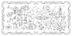Enchanted Forest An Inky Quest and Coloring Book by Laurence King Publishg 1