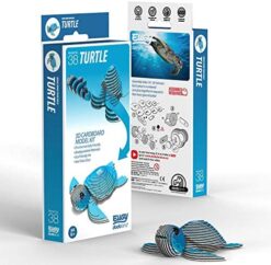 Eugy 3D Cardboard Model Turtle by Geotoys 1