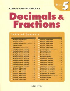 Grade 5 Decimals Fractions by Kumon 1