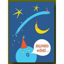 Happy Birthday Comet Card by Great Arrow Graphics