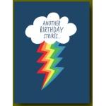 Happy Birthday Lightning Strike Card by Great Arrow Graphics