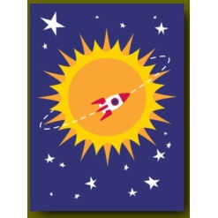 Happy Birthday Rocket Card by Great Arrow Graphics