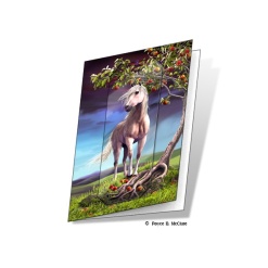 Horse Heaven 3D Card with Bookmark by Artgame