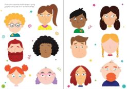 Little Stickers Funny Faces by Usborne 1