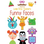 Little Stickers Funny Faces by Usborne