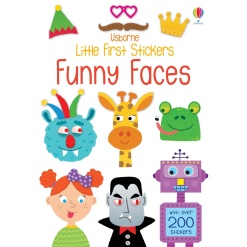 Little Stickers Funny Faces by Usborne