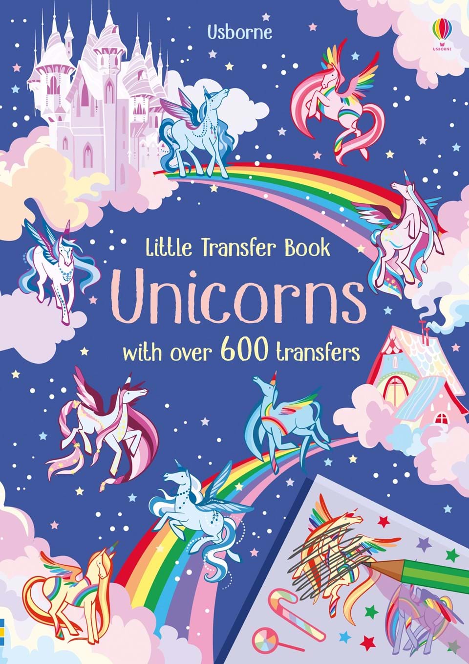 Little Transfer Book Unicorns by Usborne Little Transfer Book Unicorns by Usborne