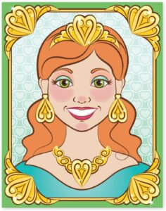 Make a Face Sticker Pad Sparkling Princesses by Melissa Doug 1