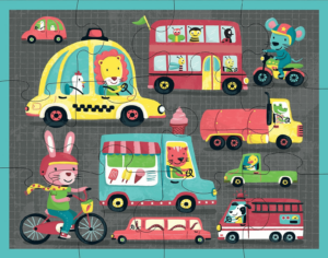 On the Road 12 Piece Pouch Puzzle by Mudpuppy 1
