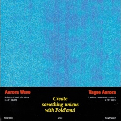 Origami Paper Aurora Wave by Yasutomo