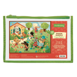 Puppy Playtime 12 Piece Pouch Puzzle by Mudpuppy