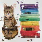 Queen of the Stacks Shaped Puzzle by Galison 1