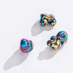 Rainbow Aura Agate Bubbles by GeoCentral