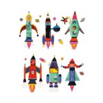 Rocket Ship Magnetic Build It by Mudpuppy 1