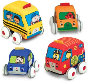 Soft Pull Back Vehicles by Melissa Doug 1