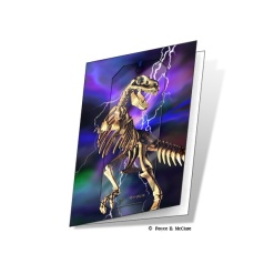 T Rex 3D Card with Bookmark by Artgame
