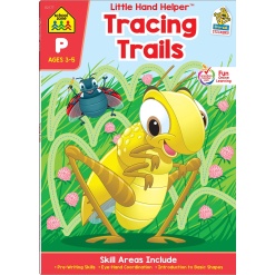 Tracing Trails Pre Writing Skills Preschool Workbook by School Zone