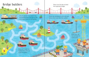 Wipe Clean Construction Site Activities by Usborne 2