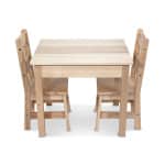 Wood Table and Chairs Set by Melissa Doug
