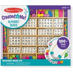 Wooden Alphabet Stringing Beads by Melissa Doug