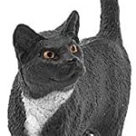 Black White Standing Cat Figure by Schliech 2