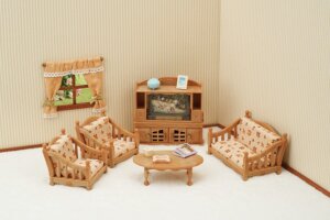 Calico Critters Comfy Living Room Set by Epoch Everlasting Play 1