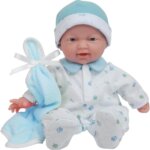 La Baby 11 Baby Doll Caucasian in Blue by JC Toys 1