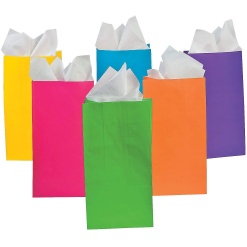 Neon Party Bags Pack of 12 by Fun Express