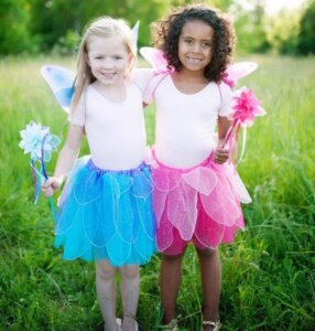 Pink Fancy Flutter Skirt Set with Wings Wand by Great Pretenders 2