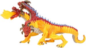 Three Headed Fire Dragon Figure by Safari 2