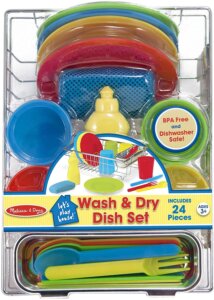 Wash Dry Dish Set by Melissa Doug 1
