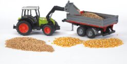 CLAAS Farm and Construction Tractor with Frontloader and Tipping Trailer by Bruder 1