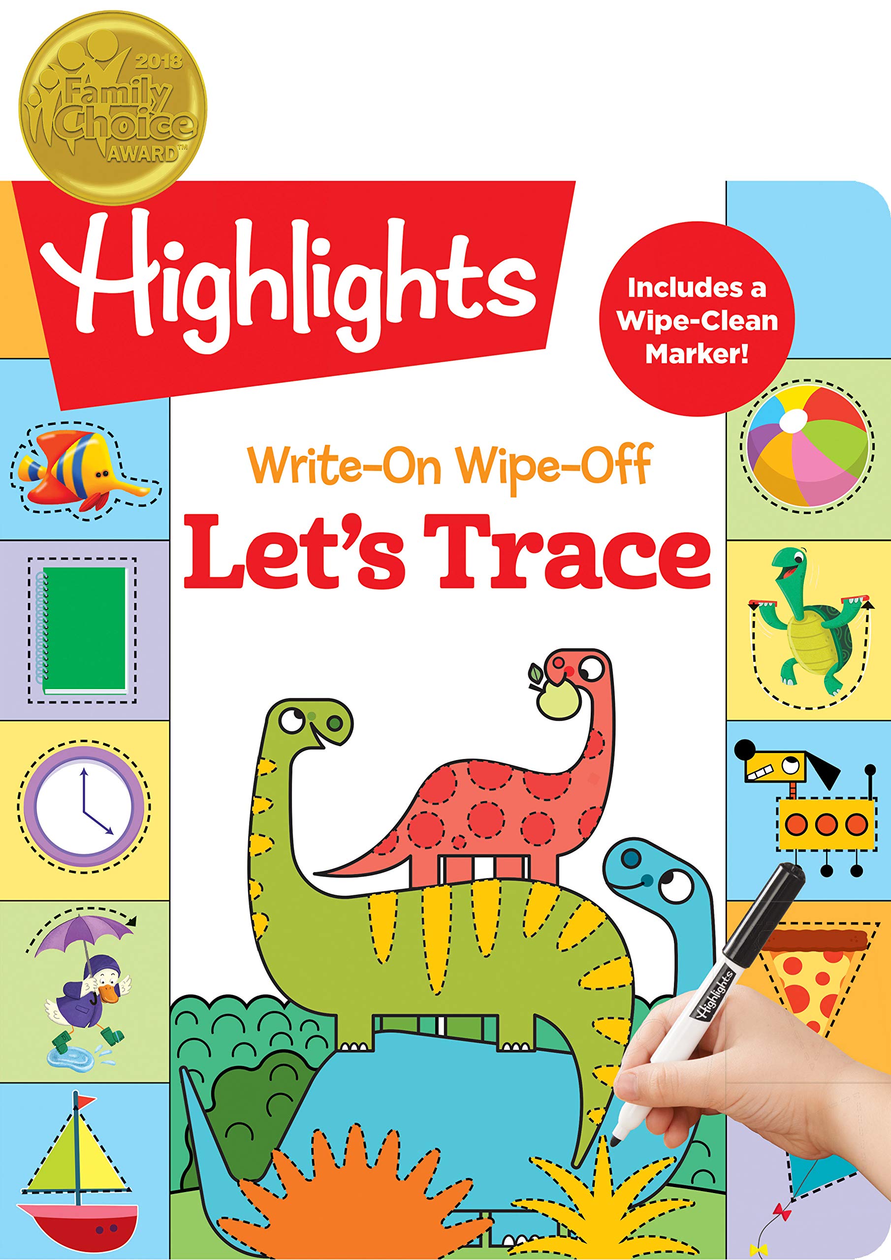 Highlights Lets Trace Write On Wipe Off Activity Book by Penguin Random House Highlights Lets Trace Write On Wipe Off Activity Book by Penguin Random House