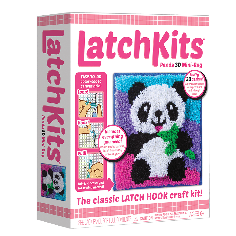 LatchKits™ Rainbow Latch Hook Kit by PlayMonster LatchKits™ Rainbow Latch Hook Kit by PlayMonster