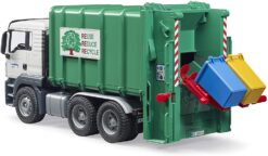 MAN TGS Rear Loading Garbage Truck Green by Bruder 5