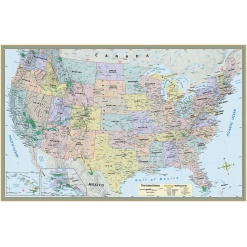 QuickStudy United States Map Laminated Poster by BarCharts