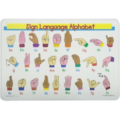 Sign Language Alphabet Placemat by Painless Learning