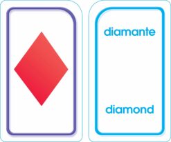 Spanish English Colors Shapes More Flash Cards by School Zone 4