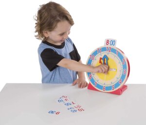Turn Tell Wooden Clock by Melissa Doug 2
