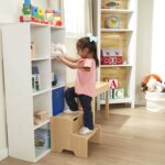 Wooden Step Stool Natural by Melissa Doug 2