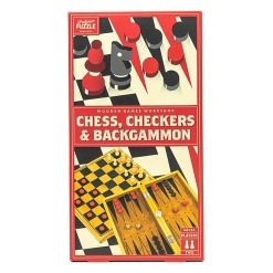 Chess Checkers Backgammon by Professor Puzzle